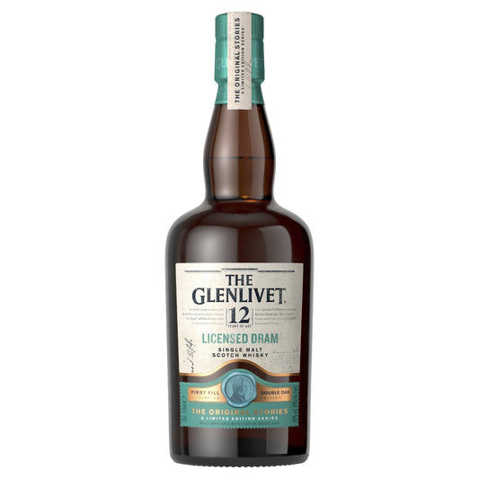 The Glenlivet 12 Year Old Licensed Dram Limited Edition Single Malt Whisky (700mL)